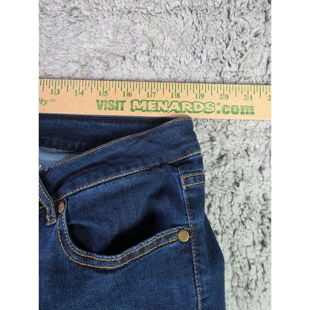 Lane Bryant Jeans Womens 18 Short Blue Super Stretch Skinny Mid Rise Dark Wash - Picture 5 of 10